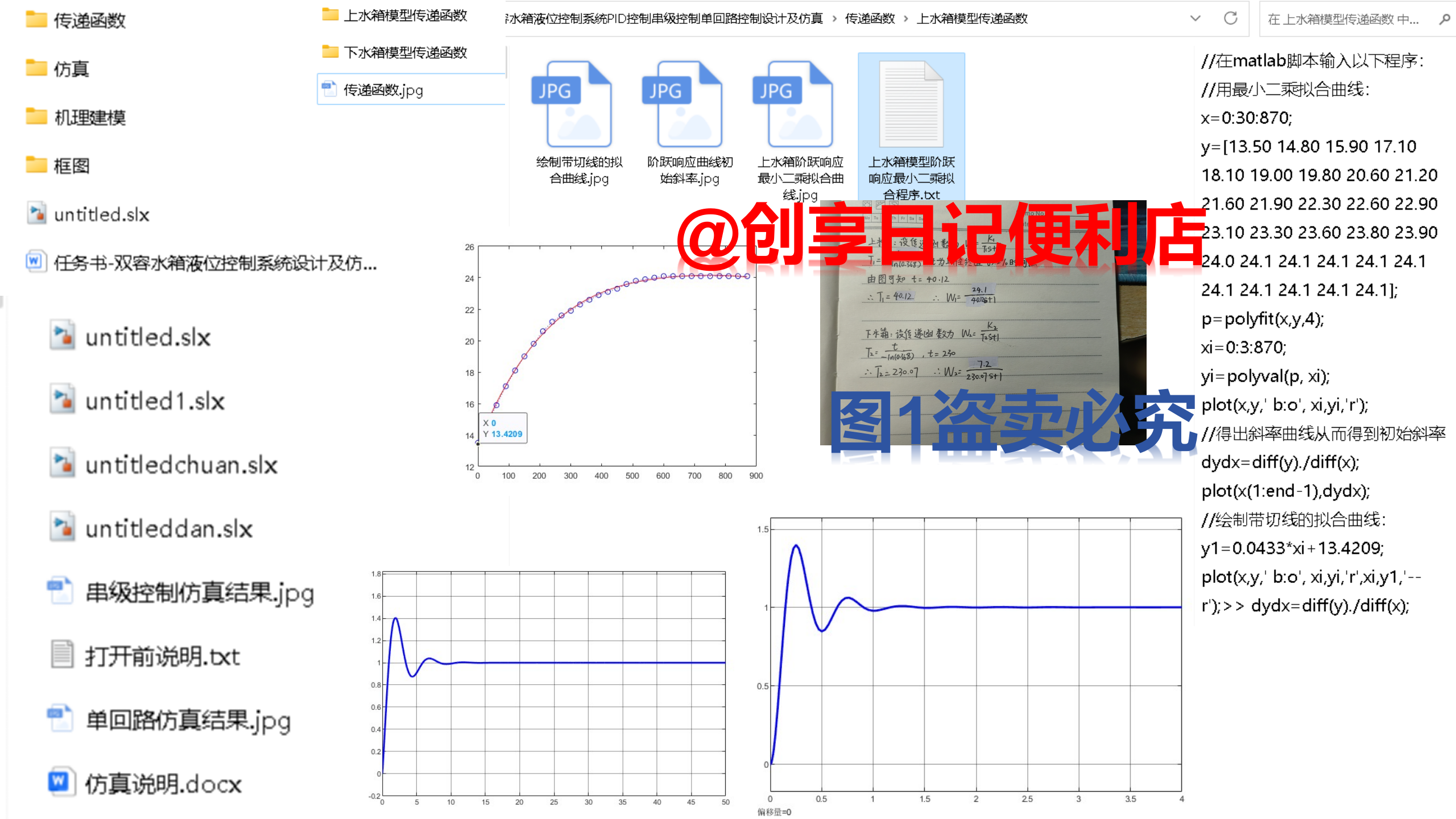 基于PID控制串级控制单回路控制双容水箱液位控制仿真设计-创享日记