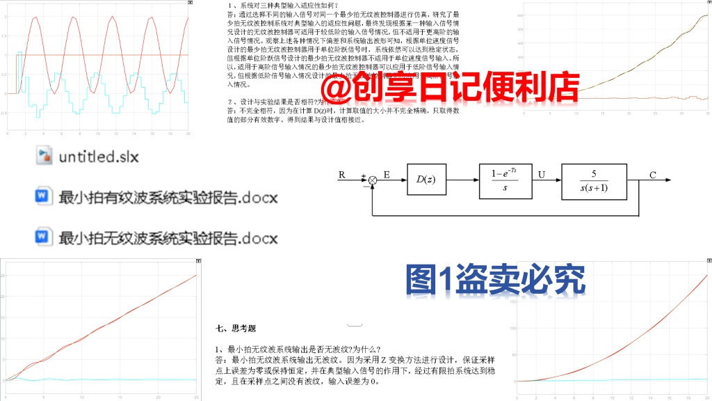 最小拍有纹波无纹波系统江南大学计算机控制实验脉冲传函D(z)-创享日记 最小拍有纹波无纹波系统江南大学计算机控制实验脉冲传函D(z)-创享日记