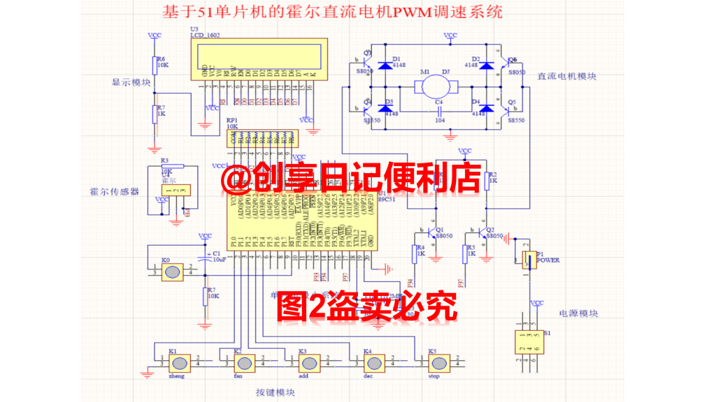 基于单片机的霍尔直流电机PWM调速系统设计直流电机调试系统-创享日记 基于单片机的霍尔直流电机PWM调速系统设计直流电机调试系统-创享日记