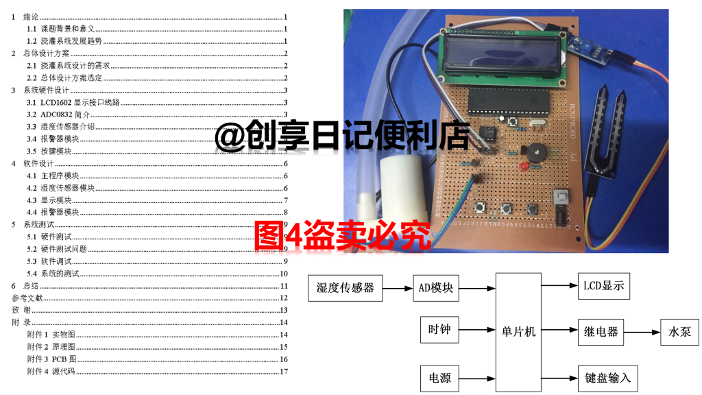 基于单片机的植物生长环境监测温室大棚土壤湿度检测及自动浇花浇灌系统设计-创享日记 基于单片机的植物生长环境监测温室大棚土壤湿度检测及自动浇花浇灌系统设计-创享日记