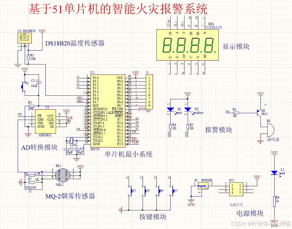 基于单片机的智能火灾报警烟雾报警系统设计-创享日记 基于单片机的智能火灾报警烟雾报警系统设计-创享日记