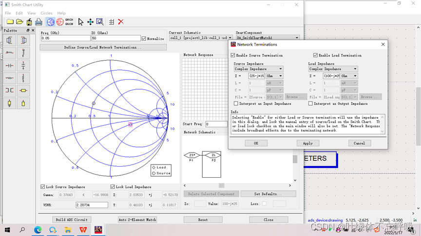 微波技术大作业课设分立电容电感+微带单枝短截线+微带双枝短截线匹配电路设计-创享日记