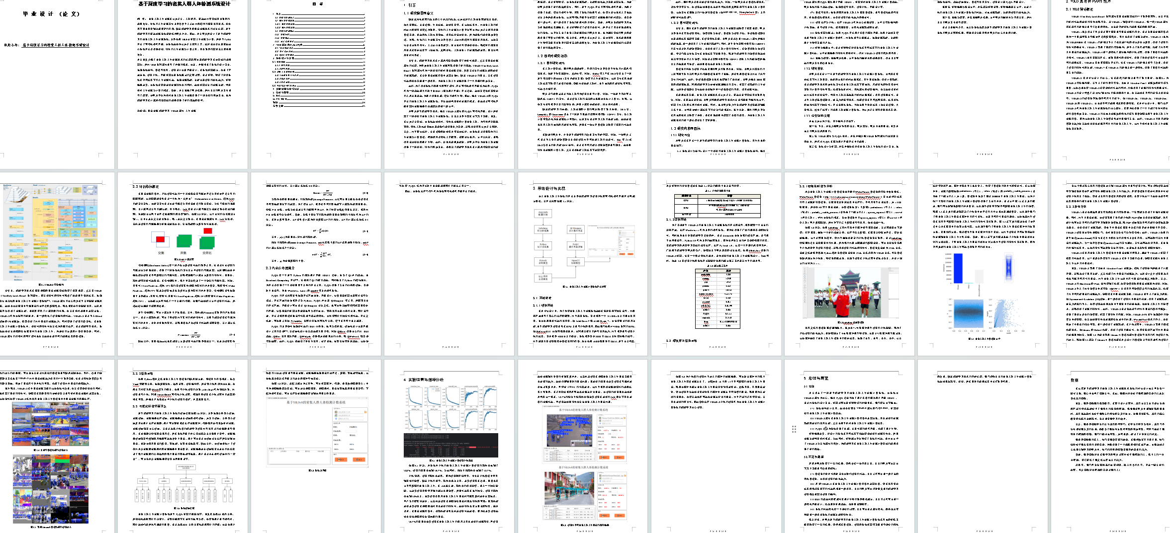 基于深度学习YOLOv8的密集人群人体检测人数统计人体计数人流统计设计报告论文-创享日记