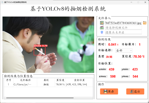 基于深度学习YOLOv8的吸烟检测抽烟检测吸烟识别抽烟识别系统-创享日记