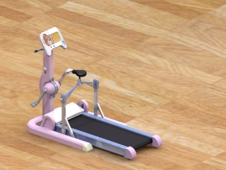 自发电多功能健身器设计健美车跑步机机械设计-创享日记