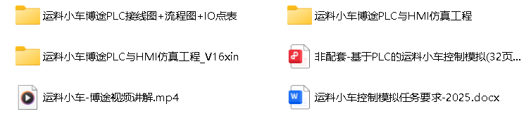 基于PLC的运输小车运料小车控制系统设计AGV搬运小车控制博图-创享日记