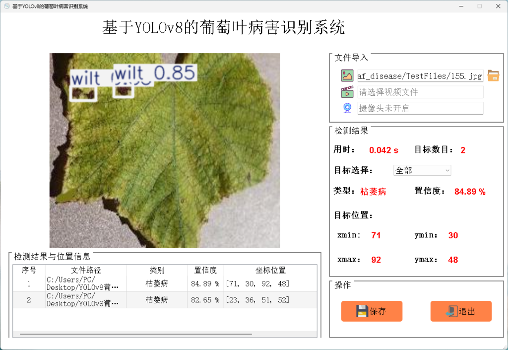 基于深度学习YOLOv8的葡萄叶病害检测植物病害识别病虫害检测系统目标检测-创享日记 基于深度学习YOLOv8的葡萄叶病害检测植物病害识别病虫害检测系统目标检测-创享日记