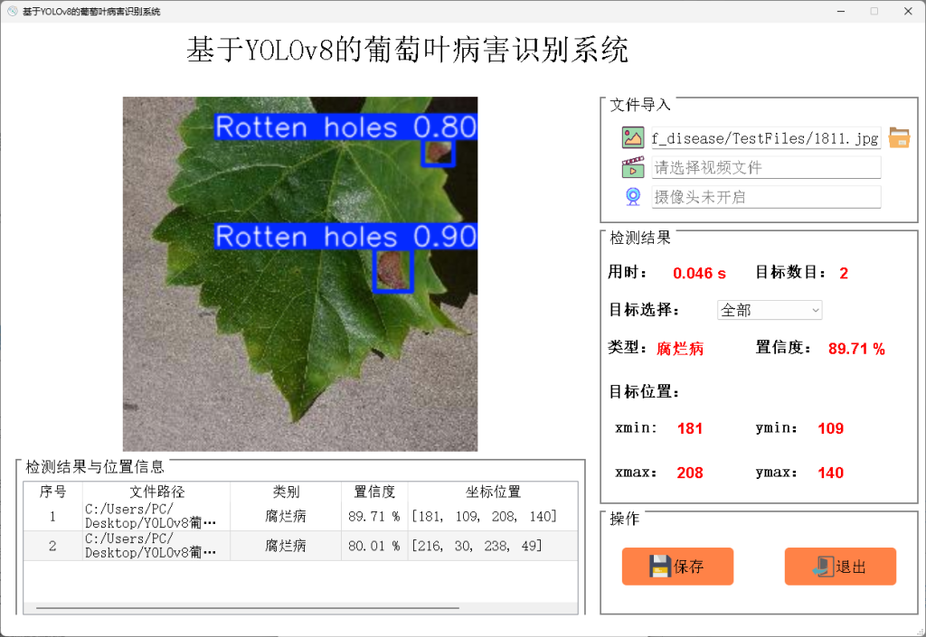基于深度学习YOLOv8的葡萄叶病害检测植物病害识别病虫害检测系统目标检测-创享日记 基于深度学习YOLOv8的葡萄叶病害检测植物病害识别病虫害检测系统目标检测-创享日记