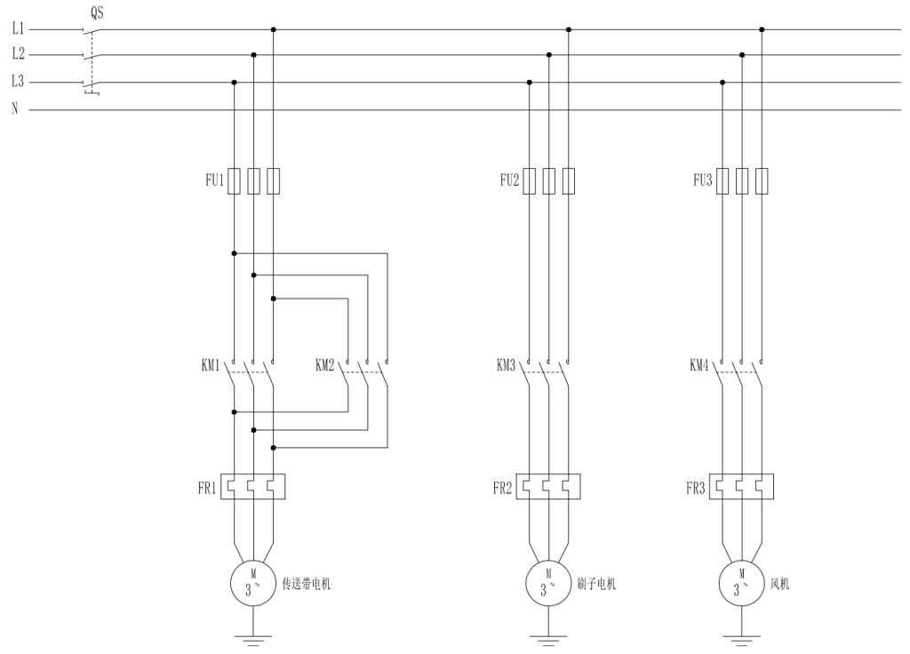 基于PLC实现自动洗车控制系统设计电气接线图HMI仿真-创享日记 基于PLC实现自动洗车控制系统设计电气接线图HMI仿真-创享日记